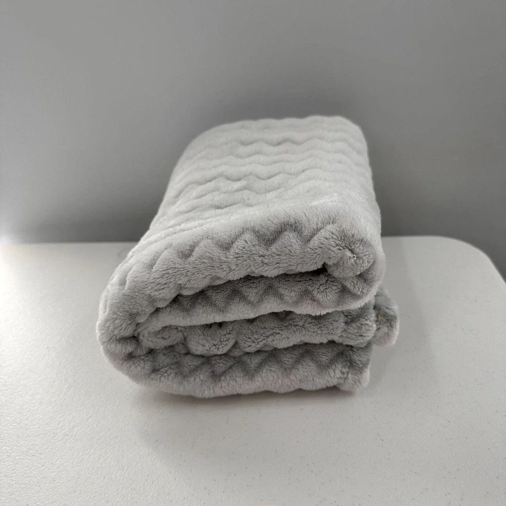 Cloud Island Security Lovey Gray Zigzag‎ Baby Blanket 40